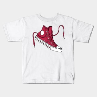 Bright pink high tops Kids T-Shirt